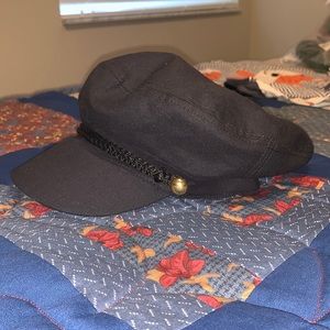 Black Soft Newsboy Hat